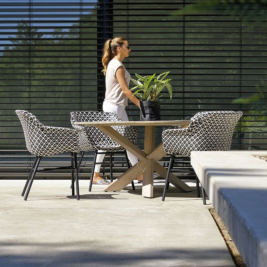 Hartman Provence crossleg light grey sfeer