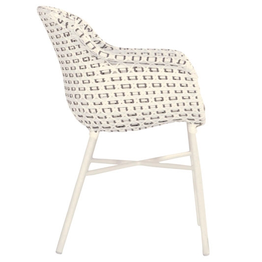 Hartman Delphine dining moccacino zijkant