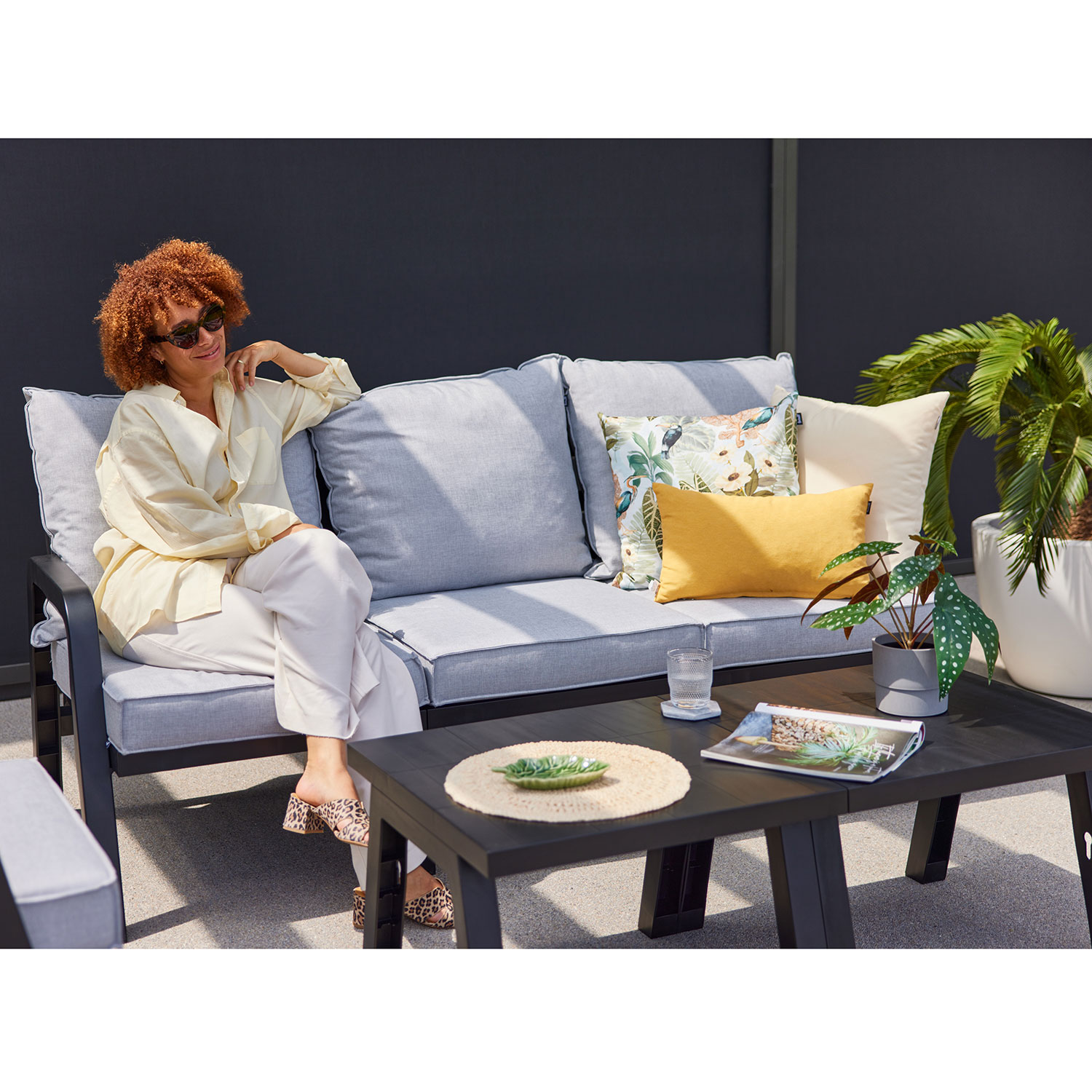 Hartman Ibiza loungebank 3-zit sfeer