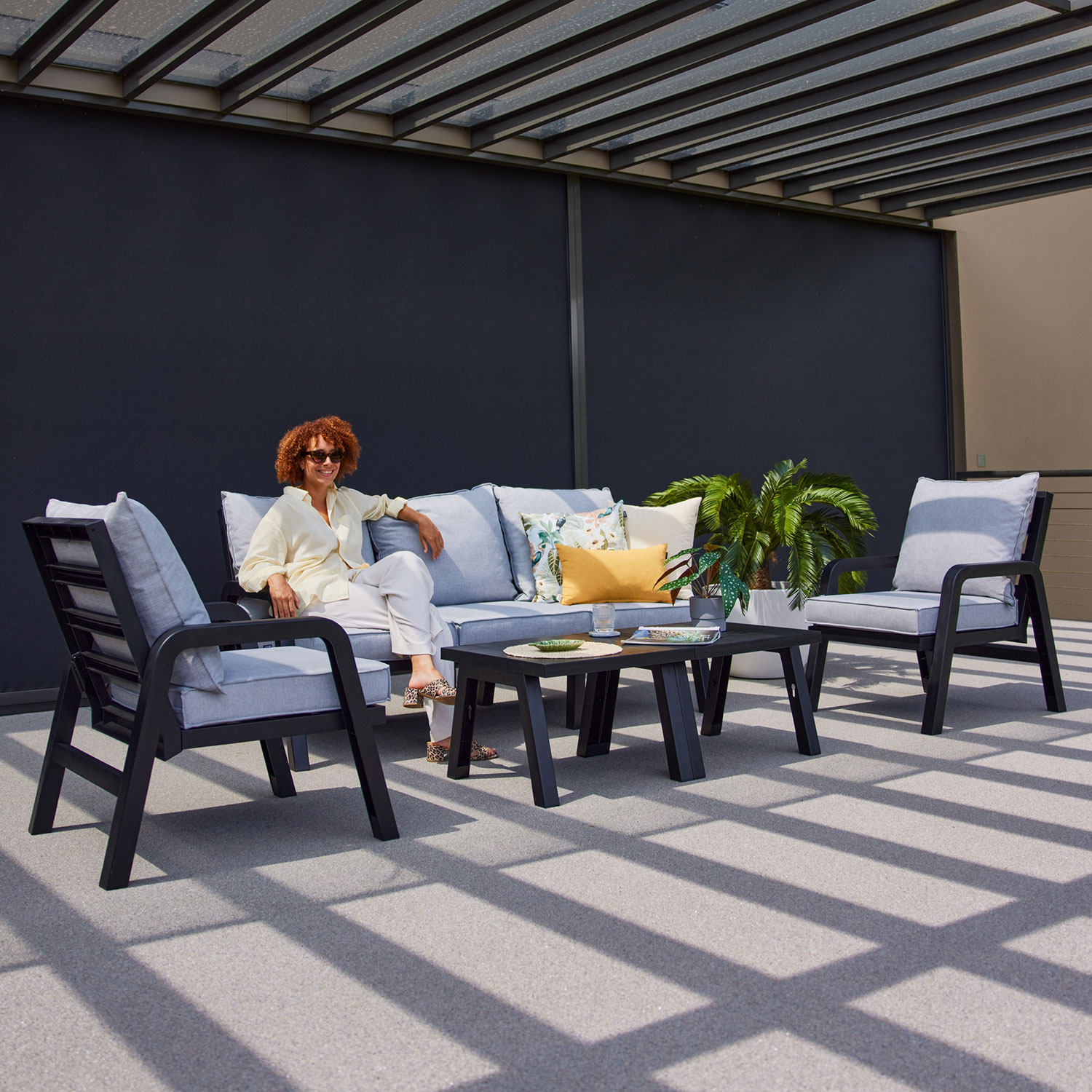 Hartman Ibiza 3-zit loungeset sfeer