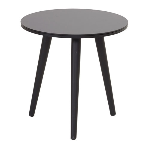 Hartman Sophie studio tafel black HPL-carbon black Ø45cm (45cm hoog)