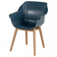 Hartman Sophie studio steel blue-teak - Tuinstoel