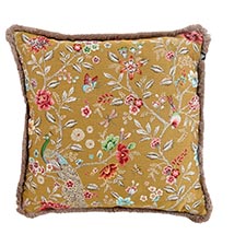 Sierkussen 50x50cm - Indoor pavonne yellow