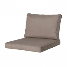 Loungekussen zit en rug 60x60cm carré - Panama taupe