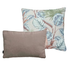 Sierkussenset - Cala natural 50x50cm en Panama taupe 60x40cm
