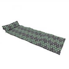 Strandmat inclusief kussen 180cm - Siem green