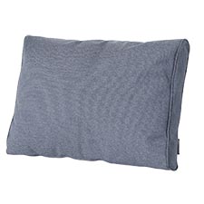 Loungekussen ruggedeelte premium 60x40cm carré - Manchester denim grey (waterafstotend)