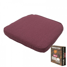 Warmtekussen wicker universeel 46x48cm - Canvas eco bordeaux (waterafstotend)