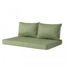 Palletkussen zit en rug carré (120x80cm) - Basic green