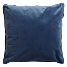 Sierkussen 45x45cm - Velvet/panama safier blue (waterafstotend)