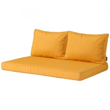Palletkussen zit en rug Carré (120x80cm) - Panama golden glow